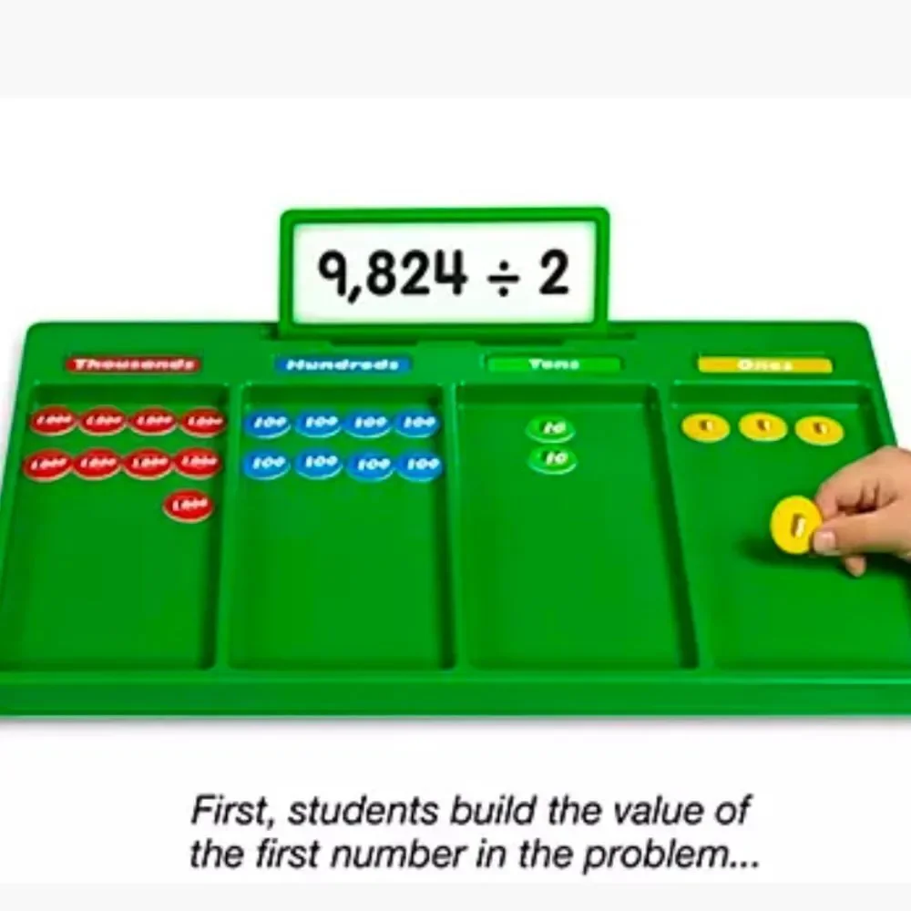 Hands-On Division Regrouping Kit Lakeshore 3rd 4th 5th Grade Ages 8-10 NEW NIB